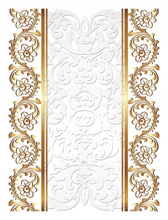 Fototapeta flizelina Zlaté ornamenty Květiny Geometrický styl 206x275 lepidlo