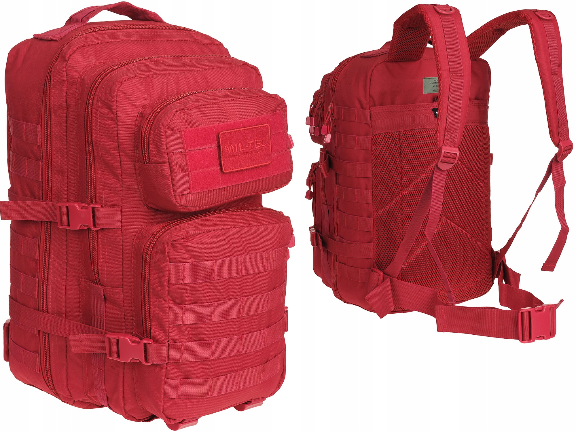 Mil-Tec Plecak Taktyczny Medyczny Ratowniczy Assault 36L Rescue Czerwony