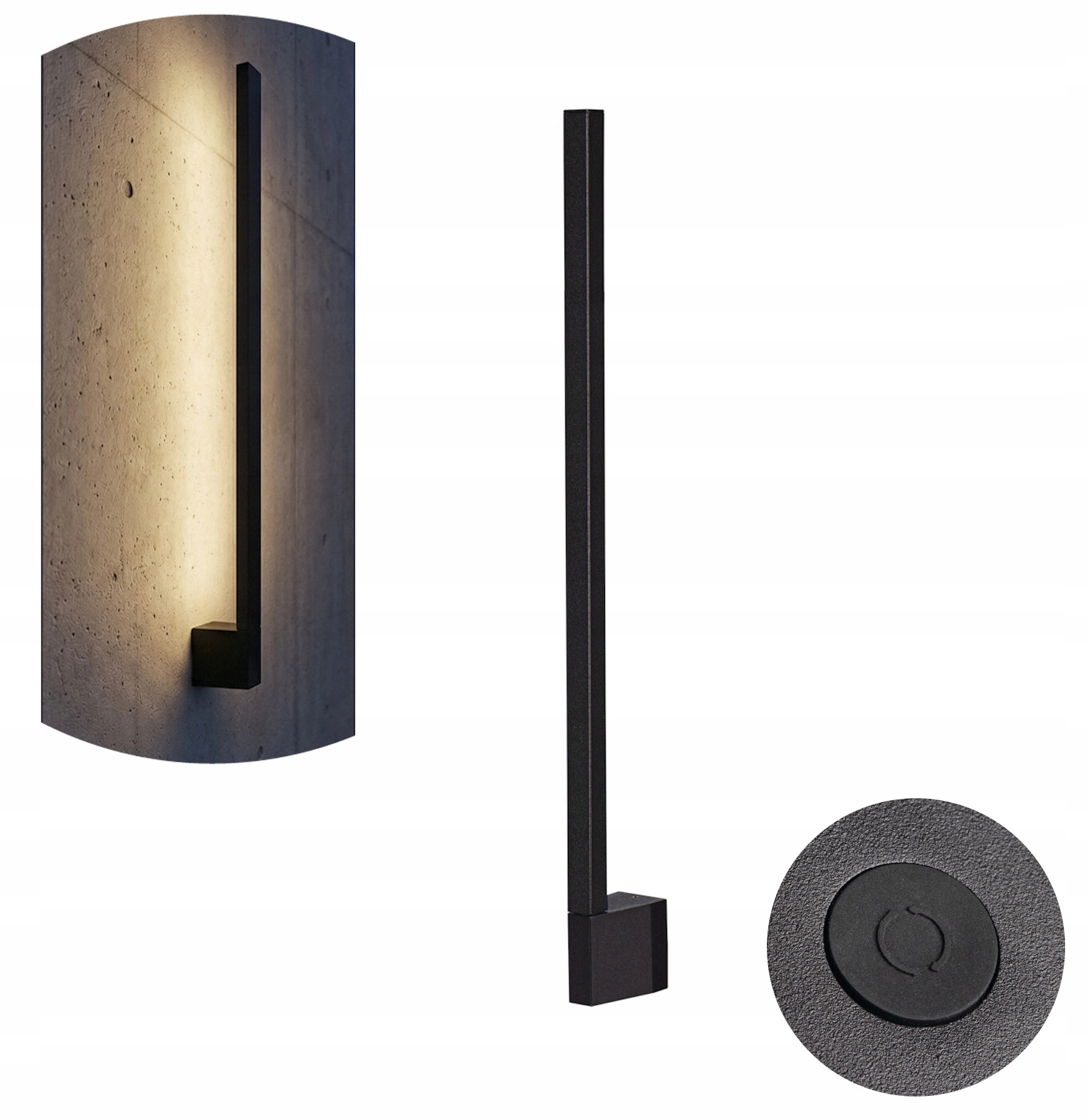 Led fasádní lampa Venkovní nástěnné svítidlo Yalte 9W Variabilní barva Cct Černá