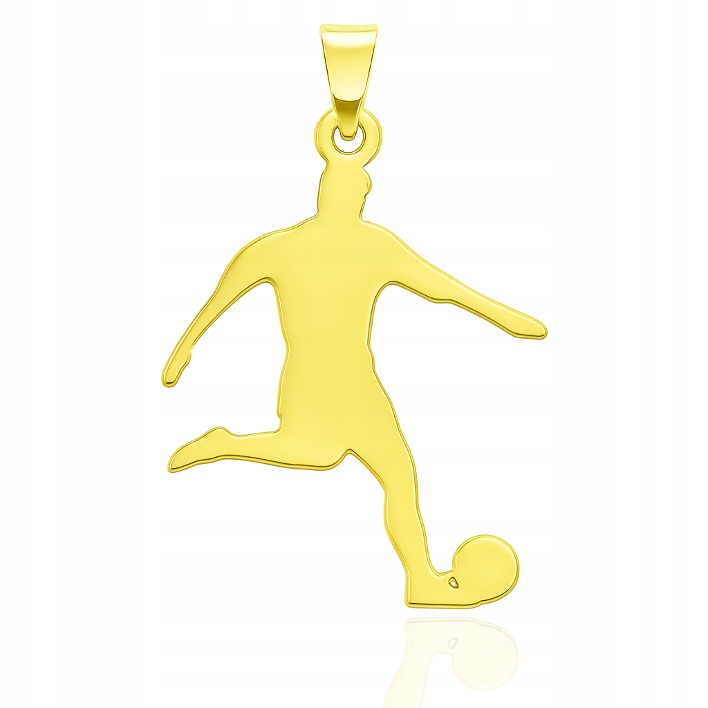 Zlatý přívěsek Fotbalista Fotbalový Míč Ryzost 585 gravírování