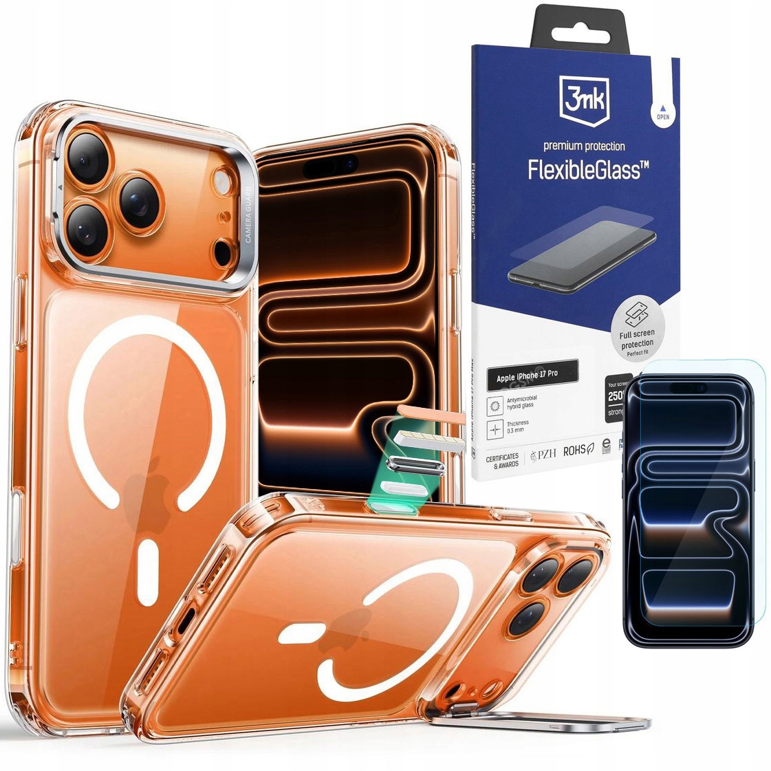 Esr pouzdro Pouzdro MagSafe ochranné Sklo 3mk pro Apple iPhone 17 Pro