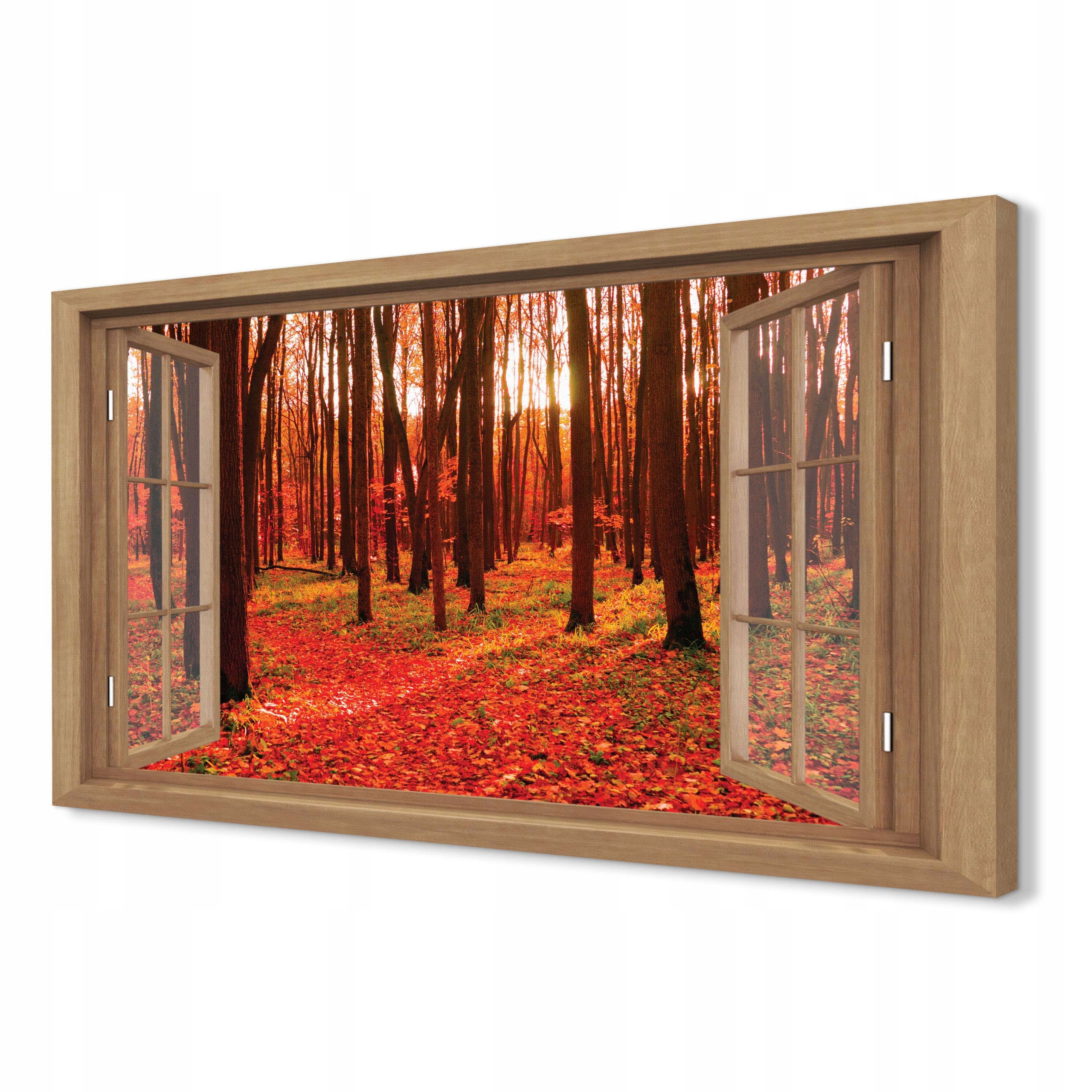 

Wydruk na płótnie 3d 120x80 mały Las liście jesień