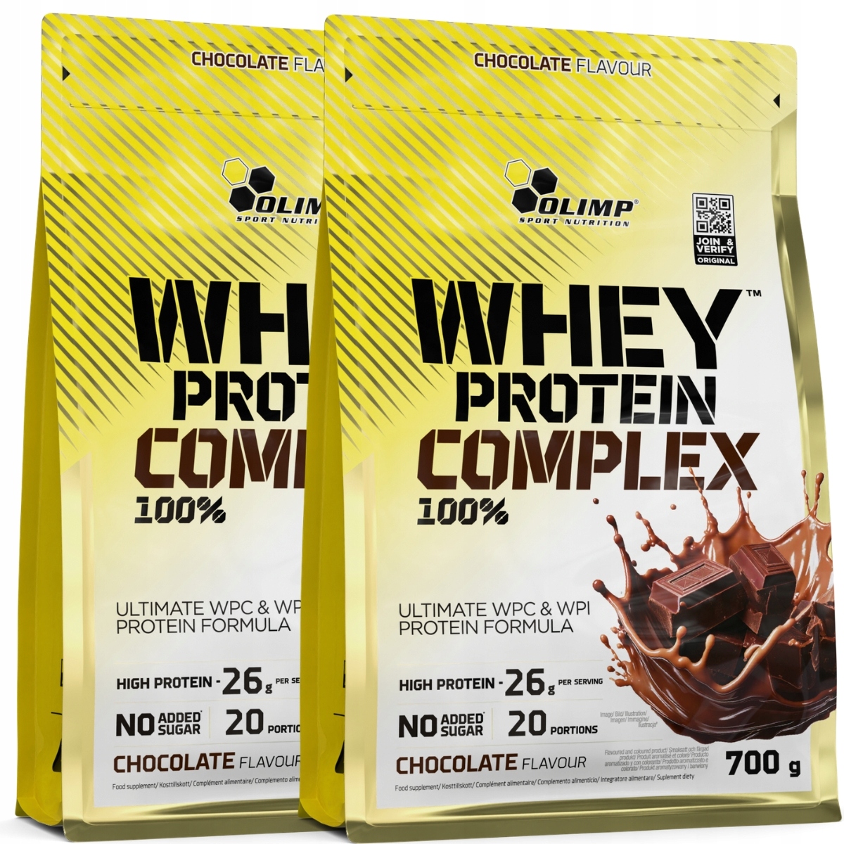 Olimp Whey Protein Complex 1400g Protein Wpc Wpi 2x700g Dvojitá Čokoláda