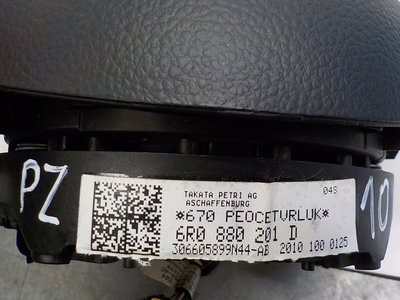 VW POLO V 6R Airbag Deckel AIR BAG