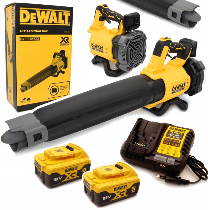 Fúkač 18V 200km/h DeWalt DCMBL562P2 2x 5AH na listy stavebnej dielne