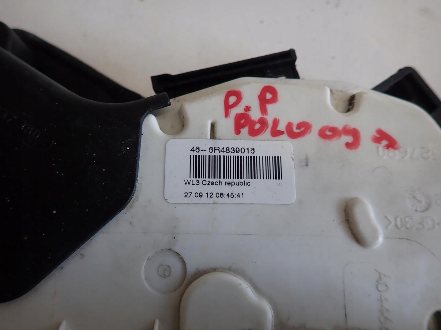 lock door right rear part VW POLO V 2009- 6R4839016