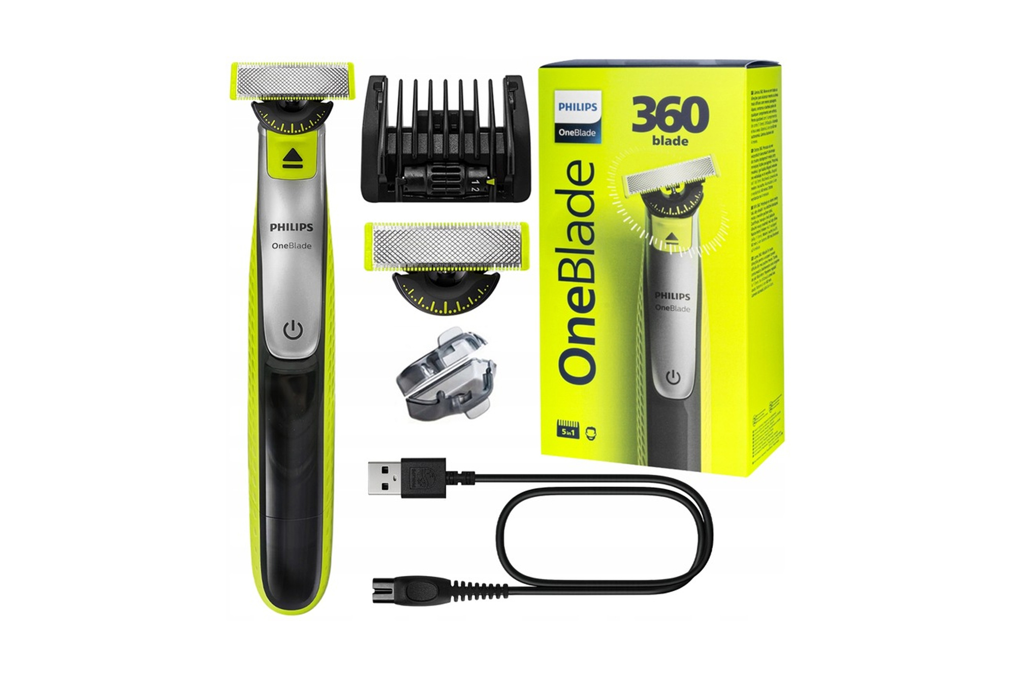Philips OneBlade QP2734/23 Holicí Strojek 360° nástavec 5v1