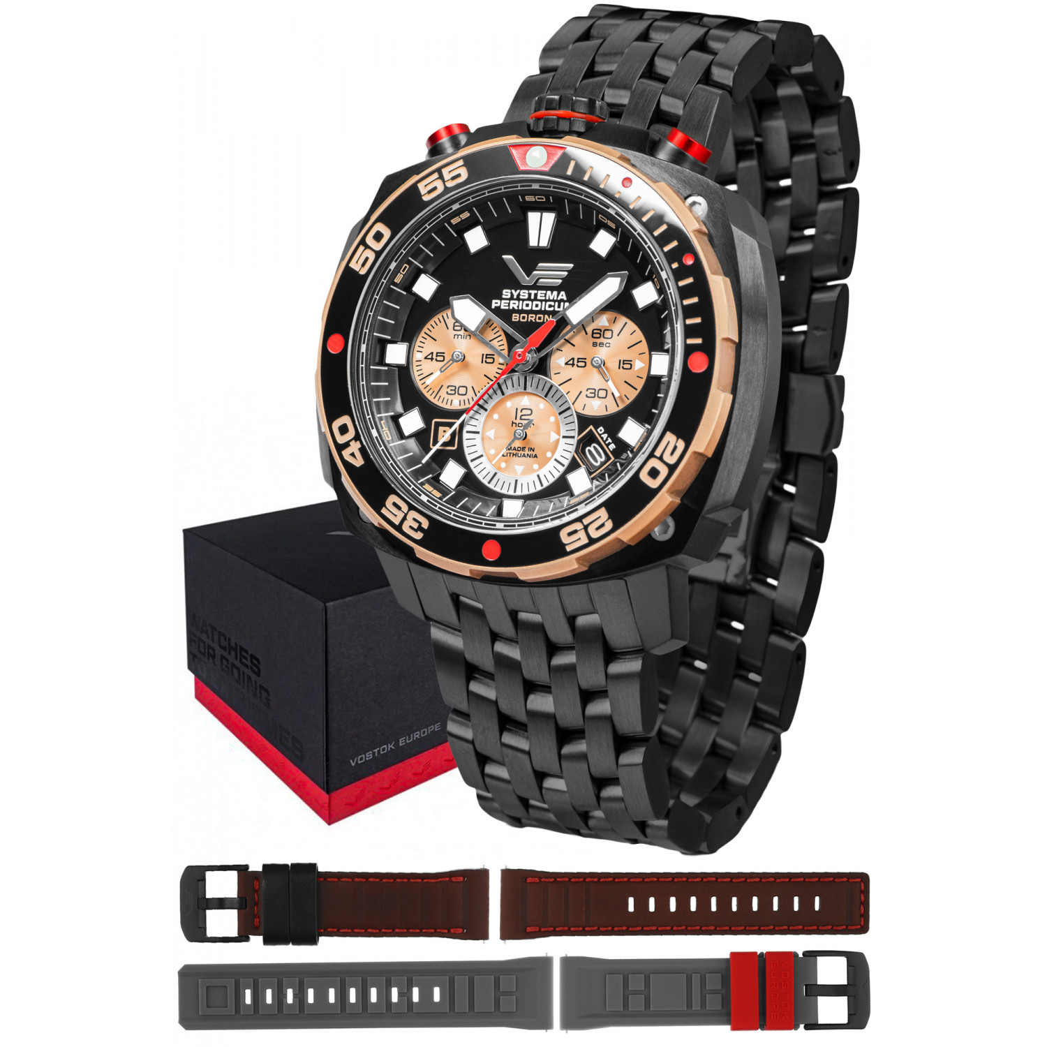 Pánské Hodinky Vostok Europe VK67-650E721B černý náramek