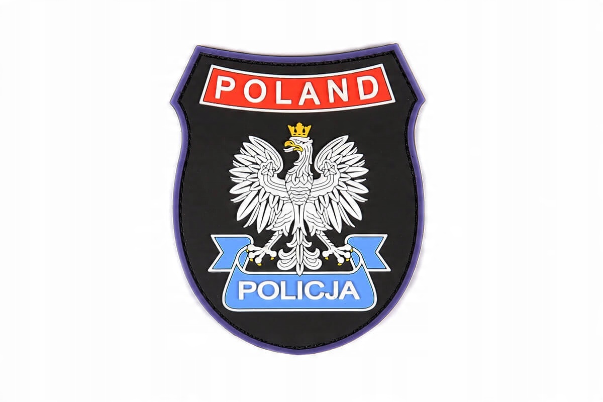 

Emblemat Policja Poland naszywka Pvc 3D z rzepem