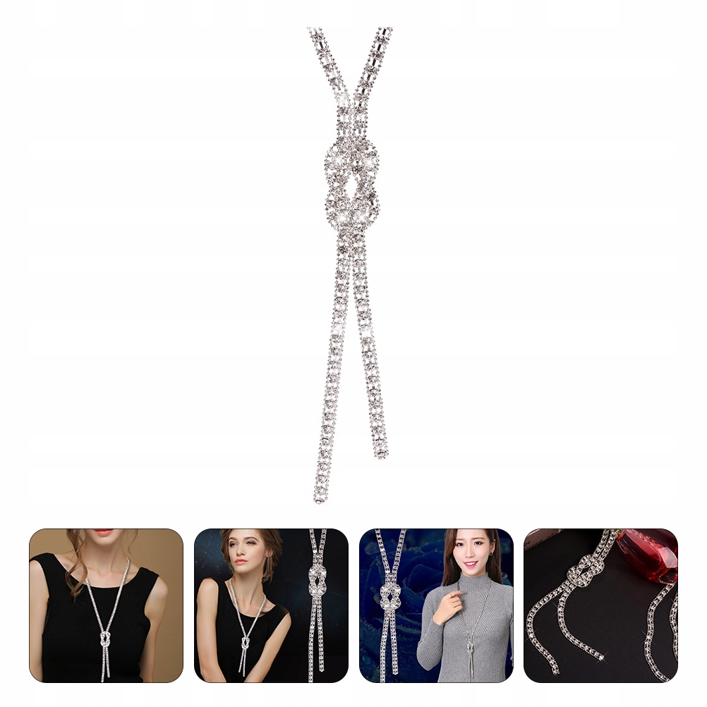 NASZYJNIK ZWISZĄCY WISIOREK ELEGANCKI DIAMENTOWY CHWETK Marka bez marki