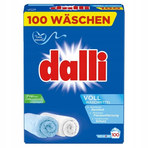 Dalli proszek do prania tkanin białych biel 100 prań 6 kg