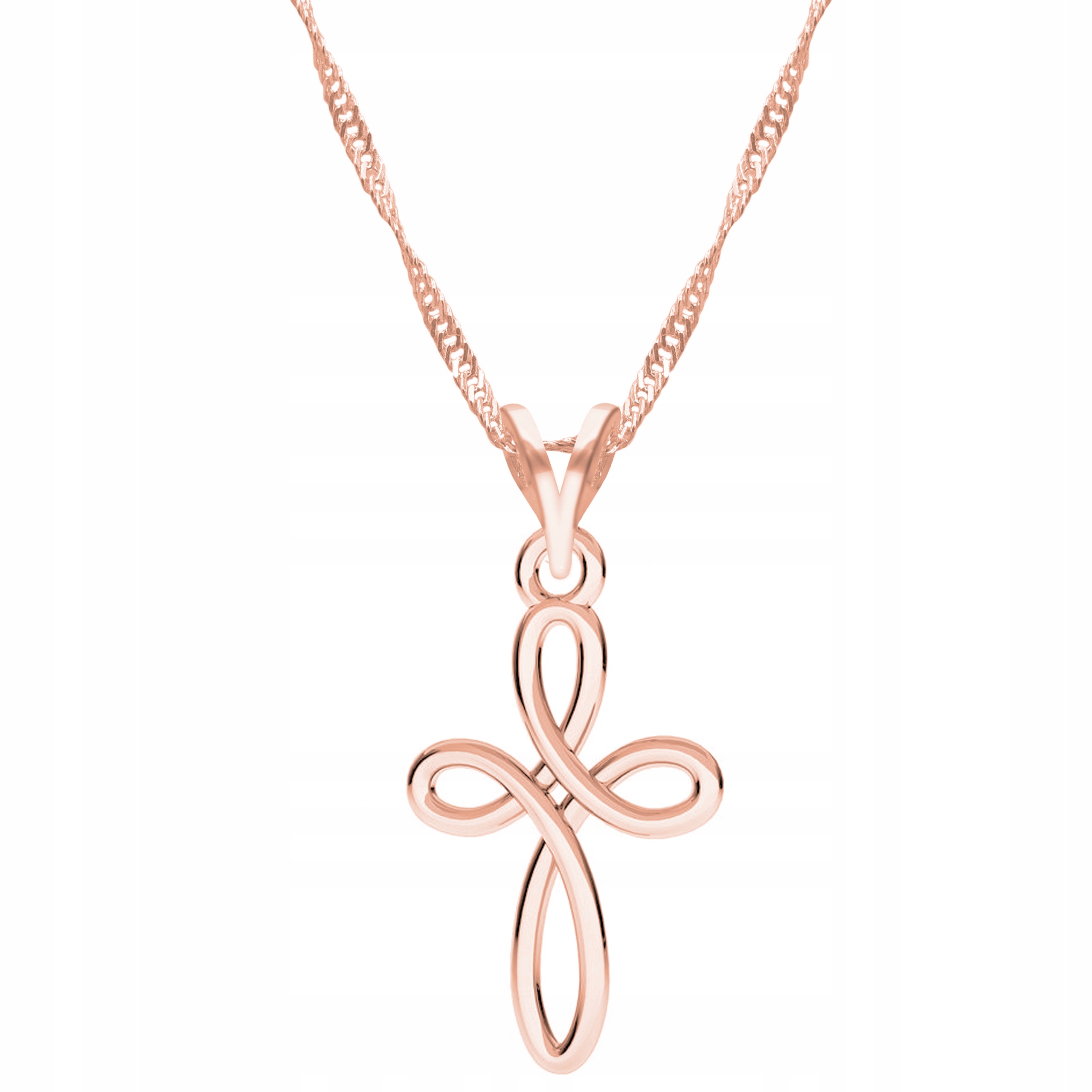 Řetízek zlatý náhrdelník 925 Křížek křížek kříž