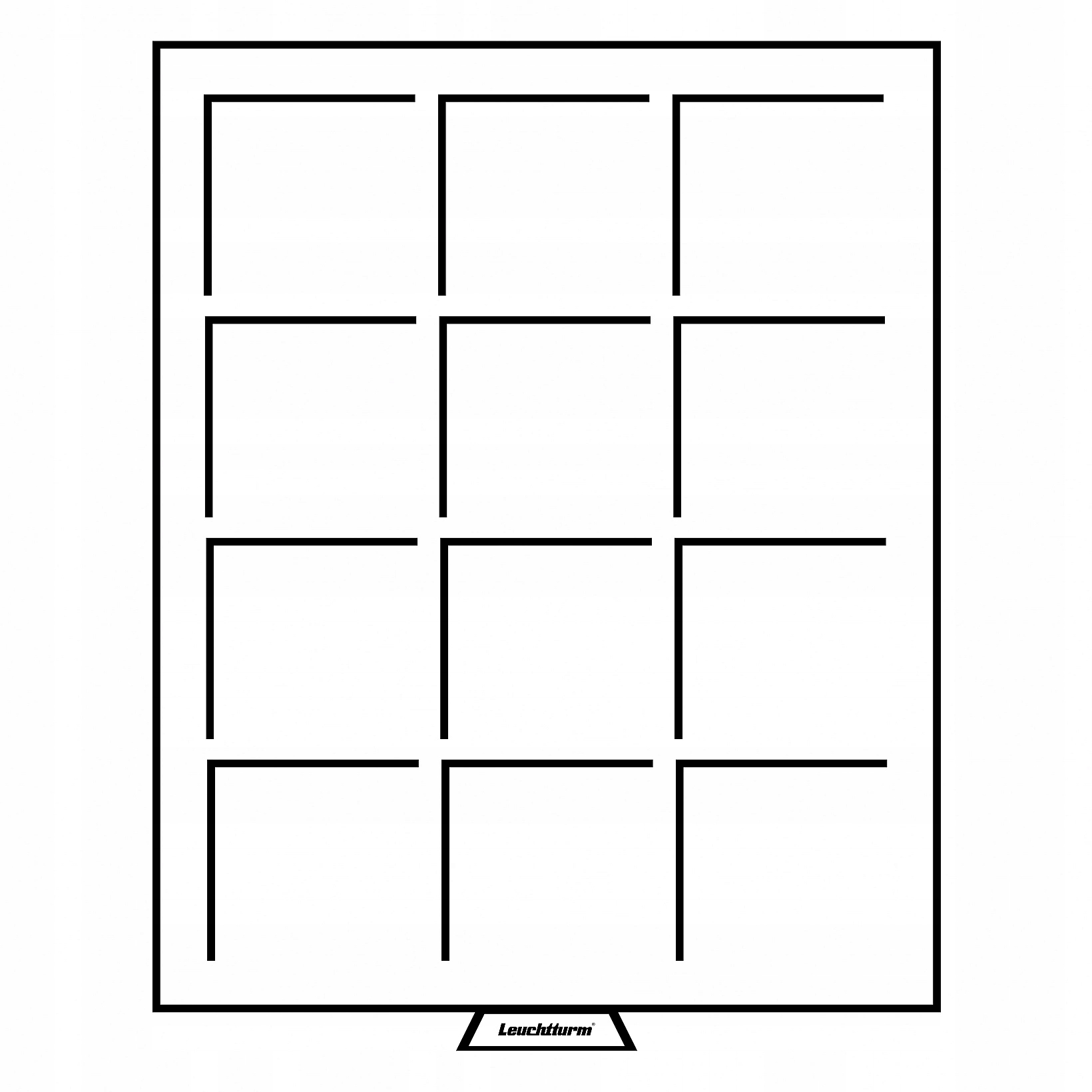 Leuchtturm Boxy na mince, tmavě červené, čtvercové 67x67 mm
