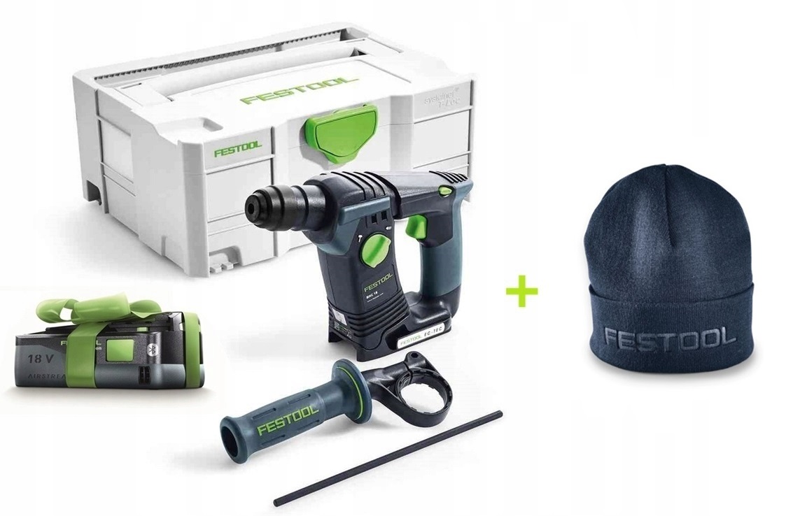 Festool Młotowiertarka Bhc 18 Hpc+bp 18 4,0Ah 577600 577196 +czapka