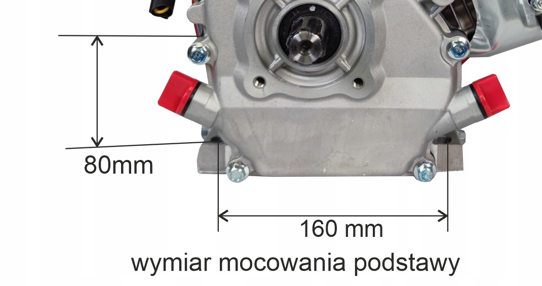 SILNIK SPALINOWY GLEBOGRYZARKI WAŁ Z WIELOKLINEM Zasilanie spalinowe