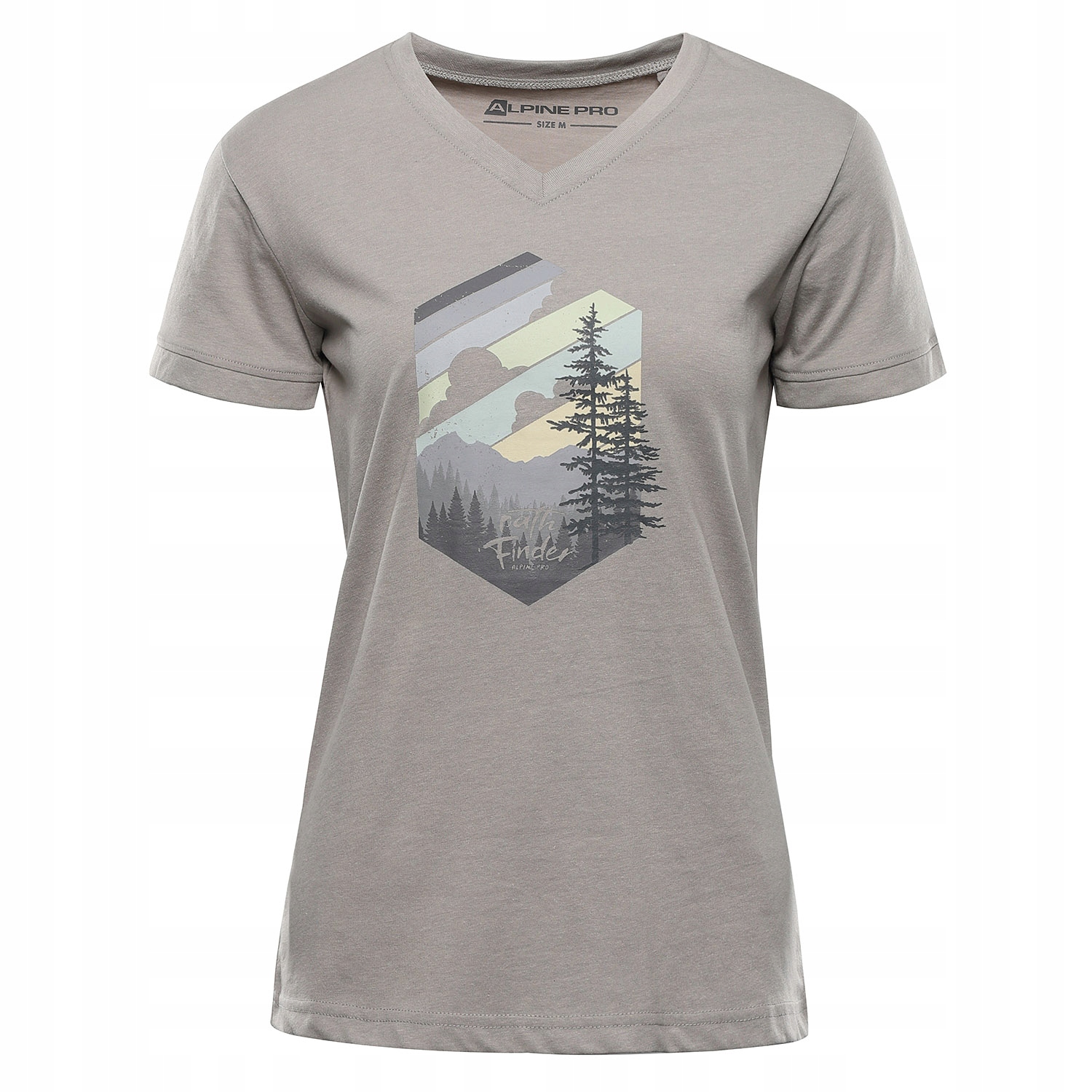 Koszulka damska turystyczna Alpine Pro Nogera k.szary r.XL