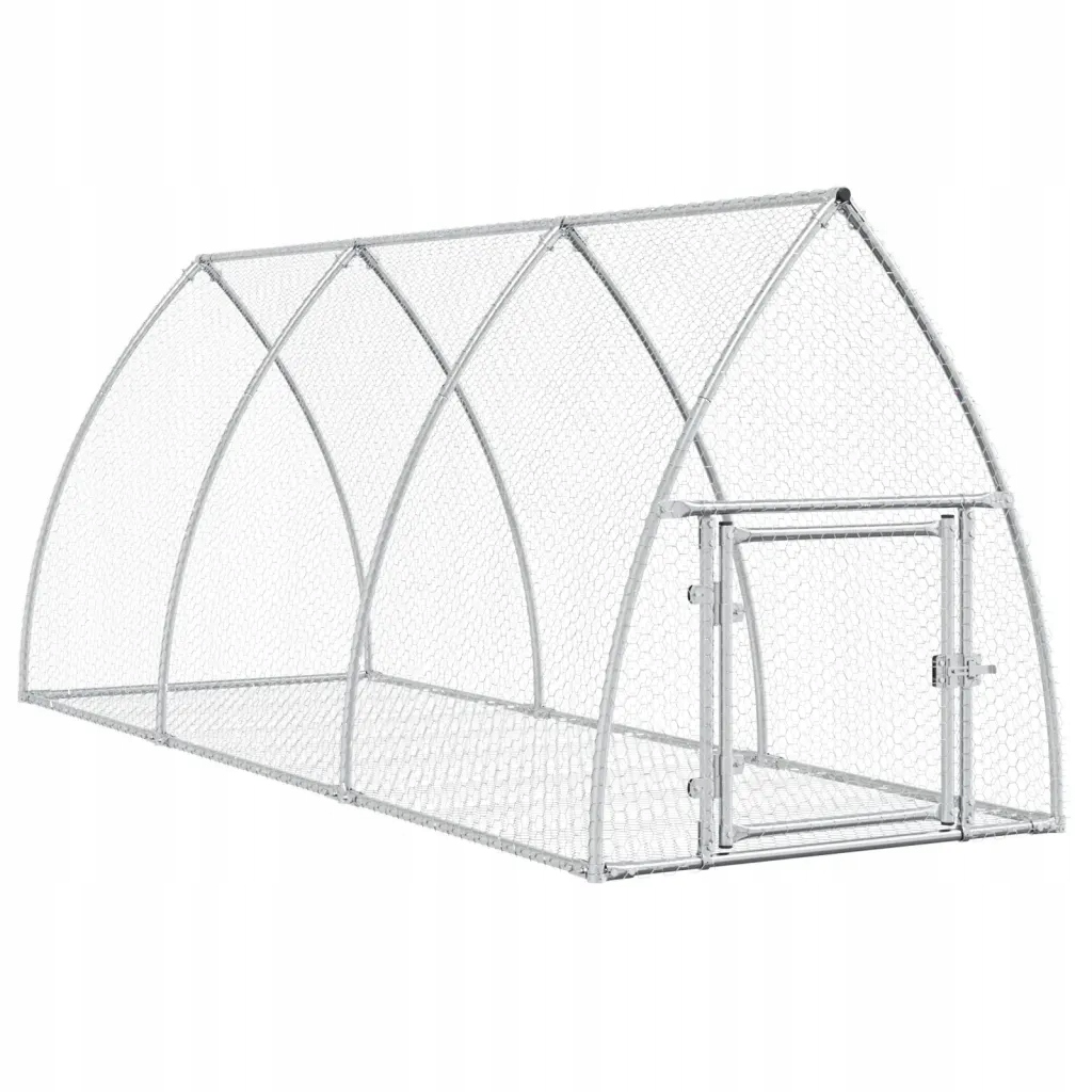 Levně Venkovní klec pro králíky a drůbež, ocel, 105x300x120 cm