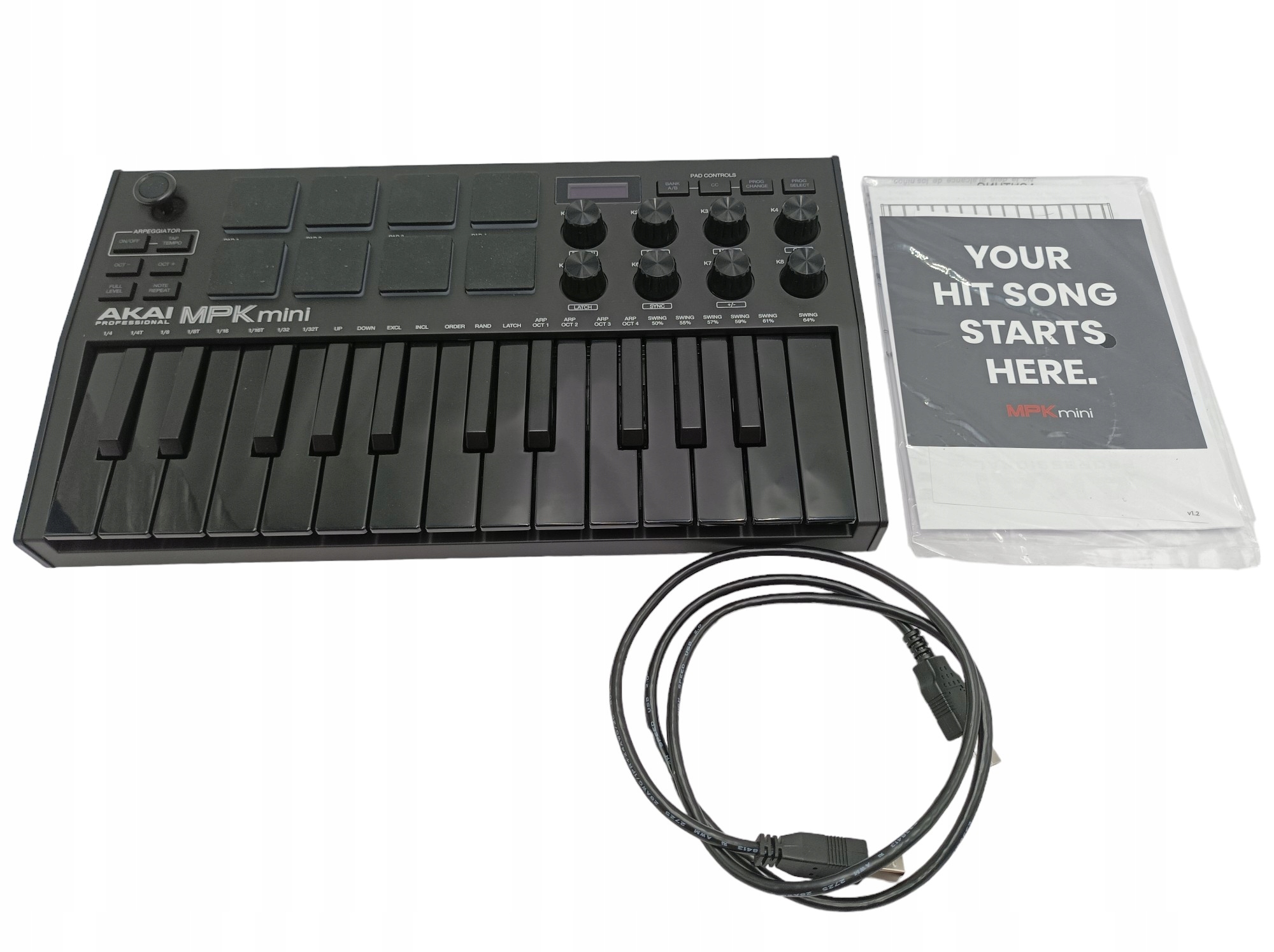 AKAI MPK MINI 3 BLACK - Mini klawiatura sterująca Model MPK MINI 3B