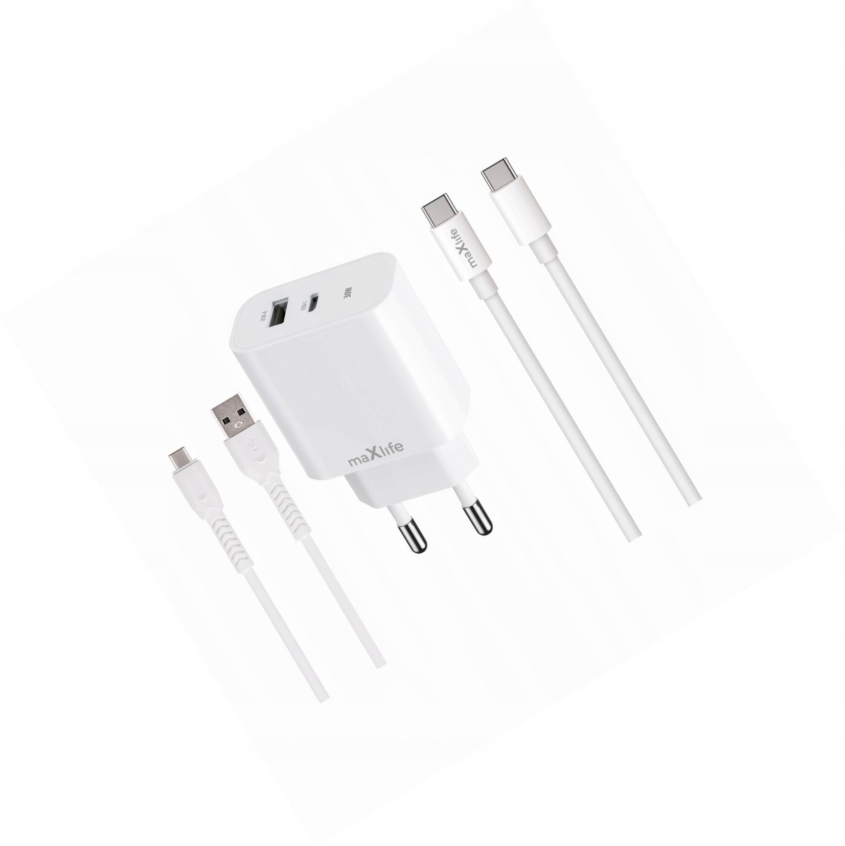 Szybka ładowarka 30W 2 wejścia z kablami Usb-c do Samsung Galaxy S23 5G