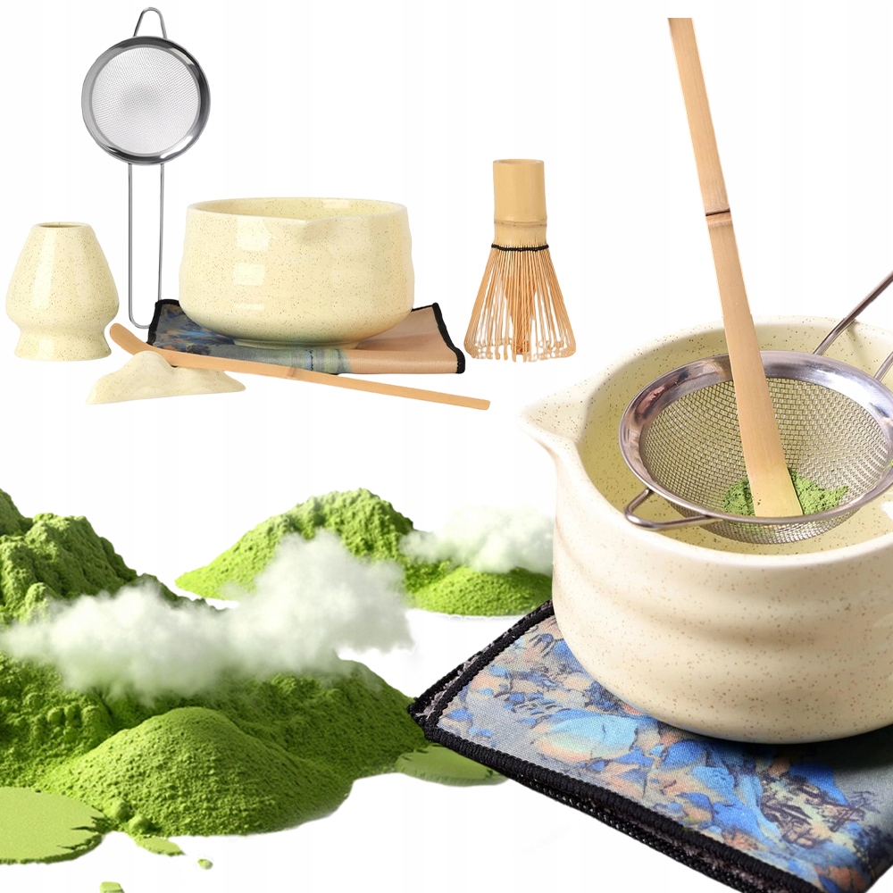 Bambusowy Zestaw Prezentowy Matcha Set Tradycyjny Piękny Do Robienia Matchy