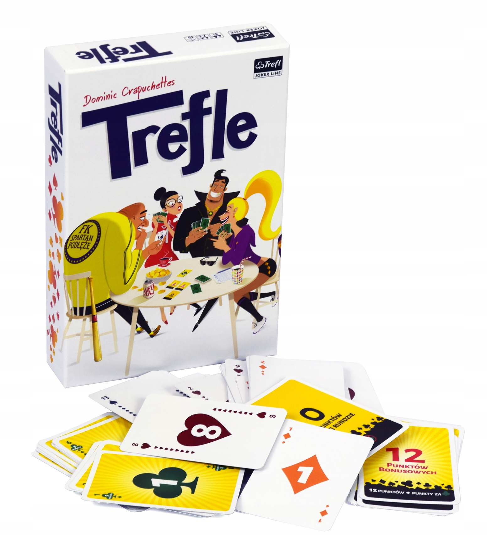 GRA KARCIANA PLANSZOWA TOWARZYSKA KARTY TREFLE