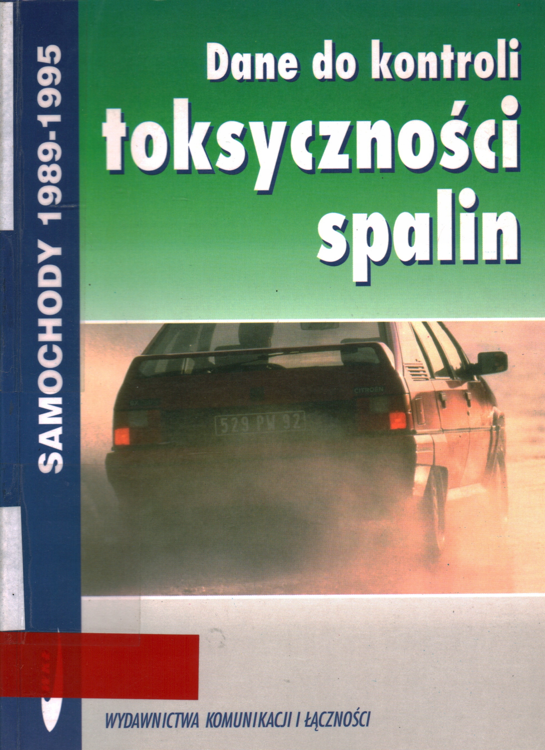 DANE DO KONTROLI TOKSYCZNOŚCI SPALIN