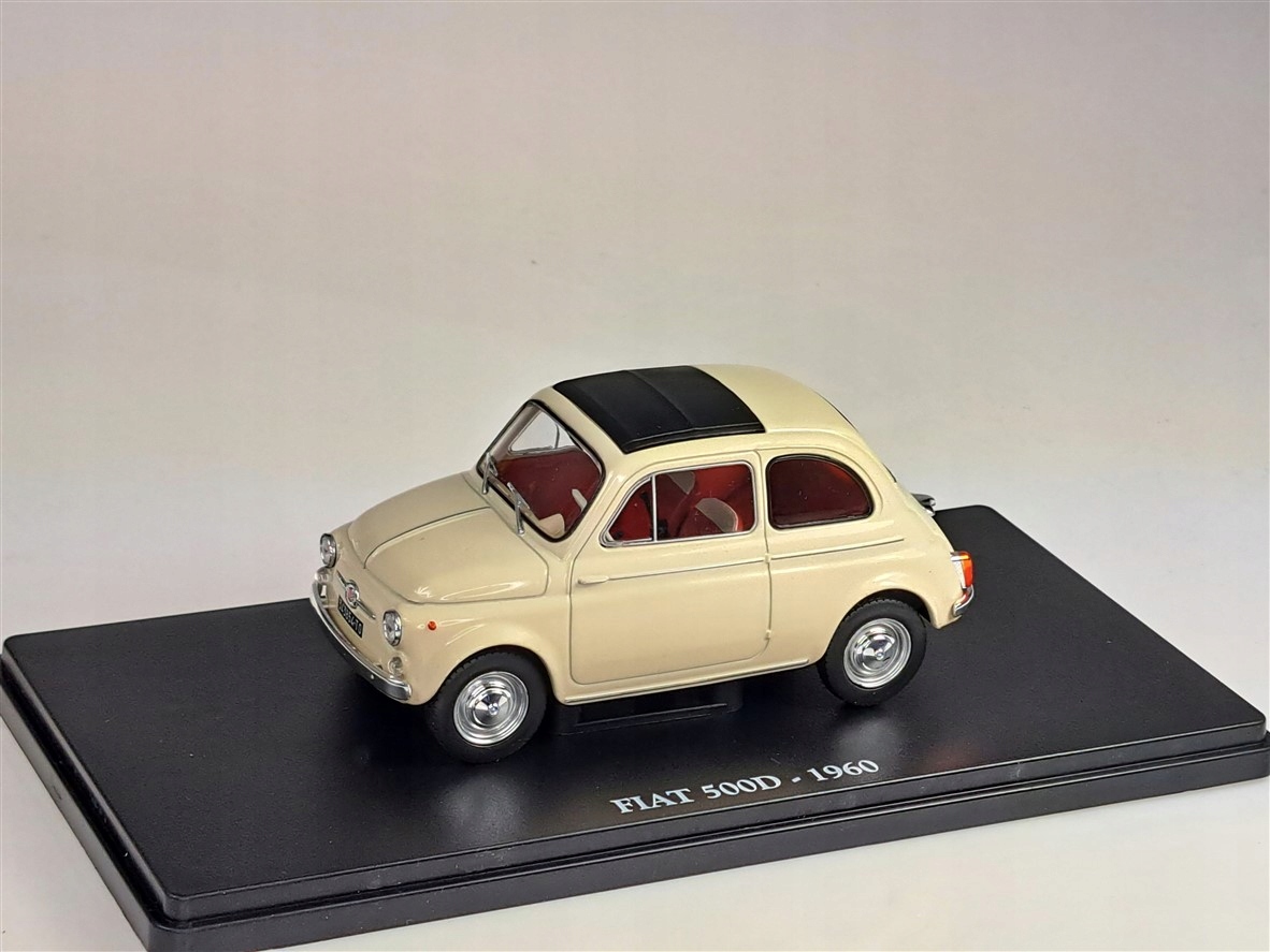 Atlas Fiat 500D 1960 Cream 1:24