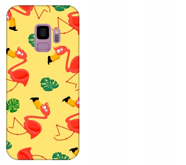 

Etui pokrowiec Samsung Galaxy S9 Flamingi smieszne
