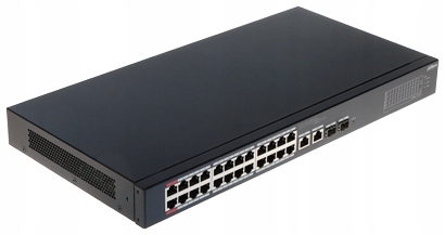 Switch Poe Dahua CS4226-24ET-240 24xPoE zasilanie PoE 24 kamery 240W (aw)