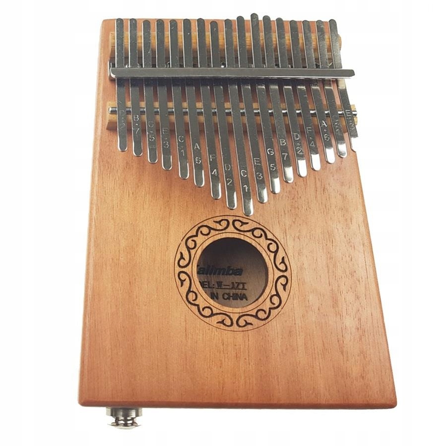 Elektro Kalimba 17-tónová mahagon příslušenství!