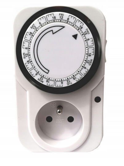 

Programator czasowy tygodniowy mechaniczny timer