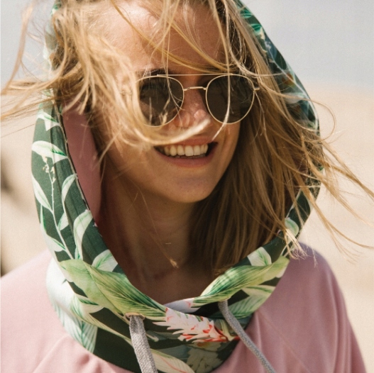 Poncho MOKI - kite wind - plażowe - T Forest - L