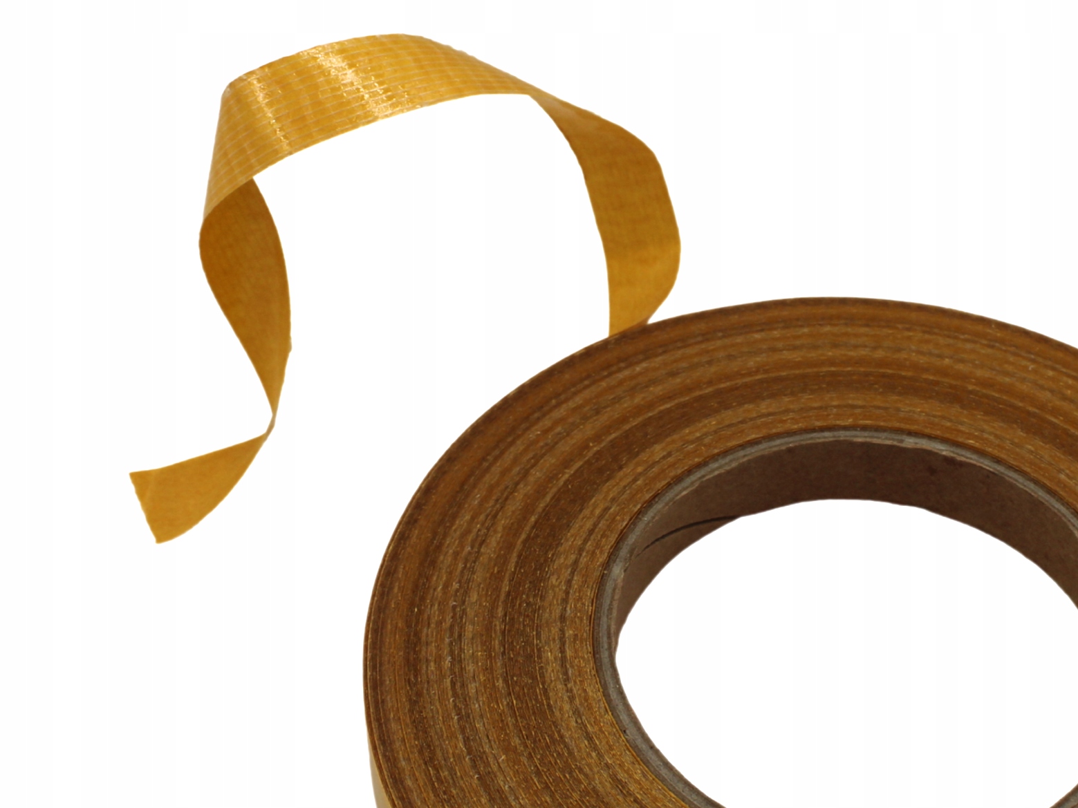 Taśma tkaninowa dwustronna 25mm/50m PRZEKŁADKA Z PAPIERU SILIKONOWANEGO Szerokość produktu 2.5 cm