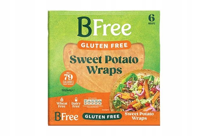 Levně Wrapy (tortilla) z batátů (sladkých brambor) 252 g (6 Ks) BFree