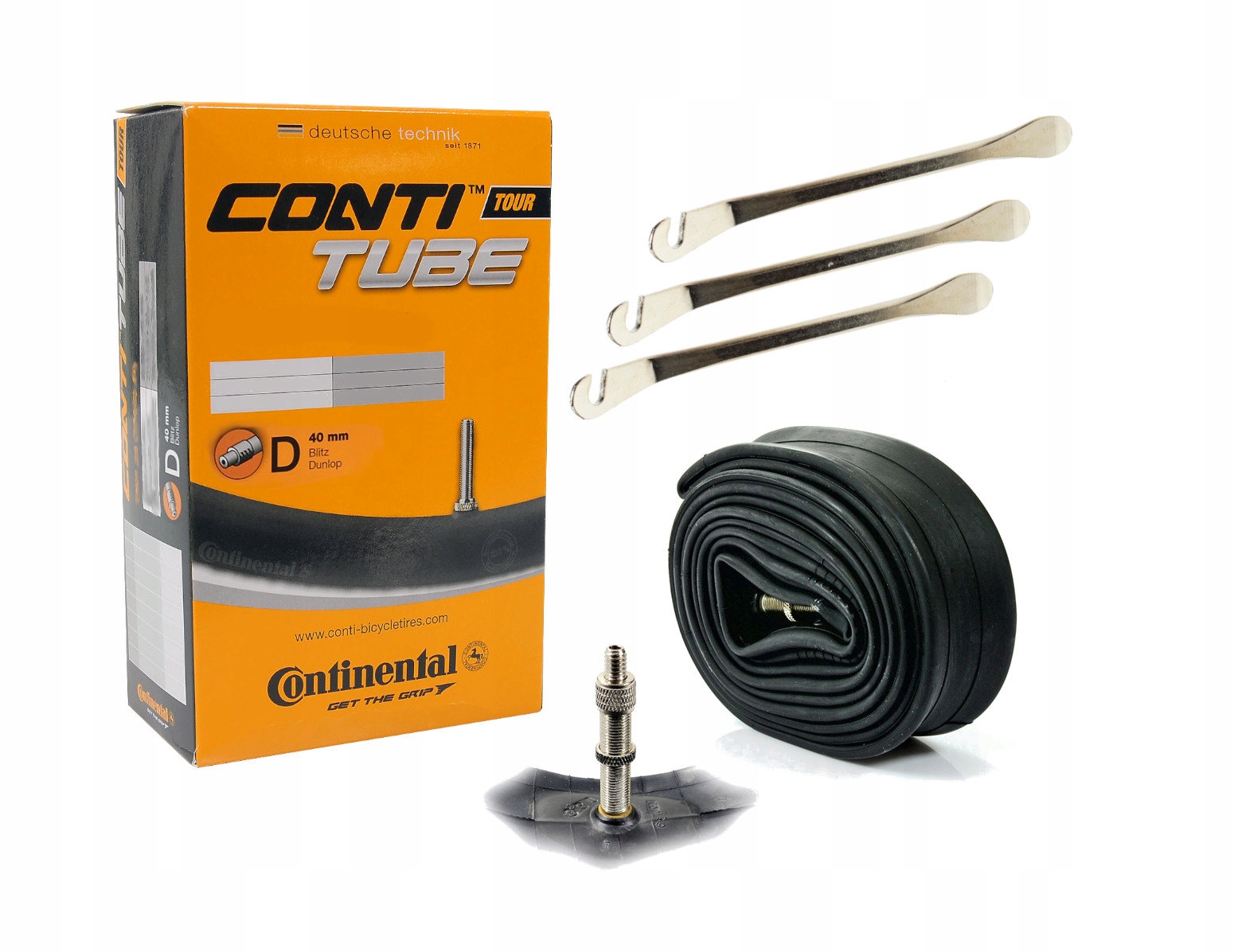 Dętka rowerowa Continental Compact 24" x 1,25"-1,75" dunlop 40 mm 3 Łyżki