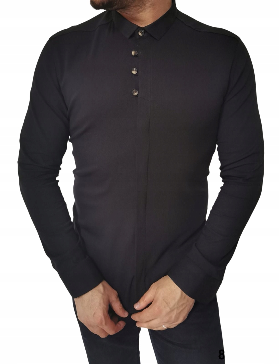 Elegantní Klasická Pánská Košile Hladká XXL