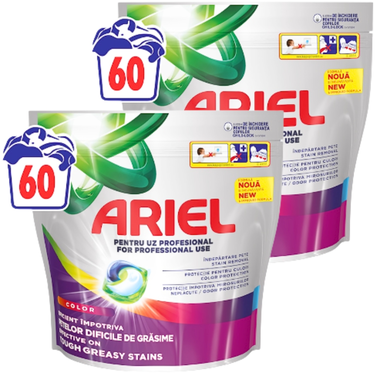 Levně Ariel Kapsle na praní 3v1 All in One Barva 120 Ks