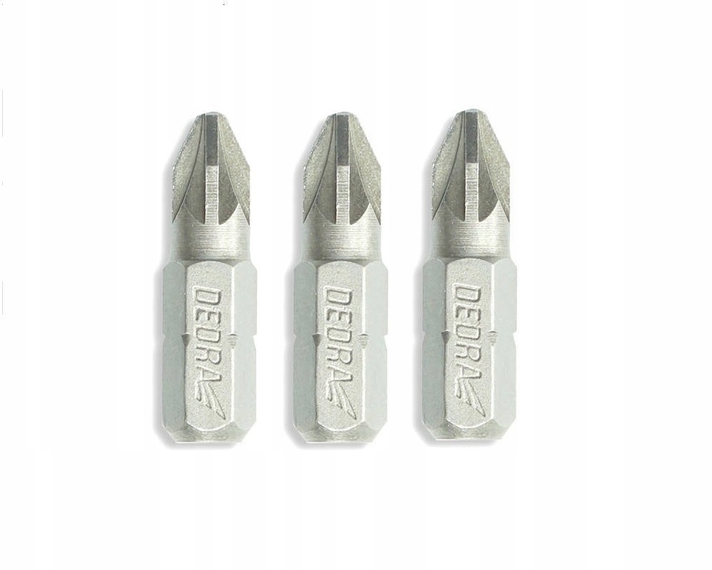 

Dedra Końcówki wkrętakowe Pozidriv PZ2x25mm 3szt