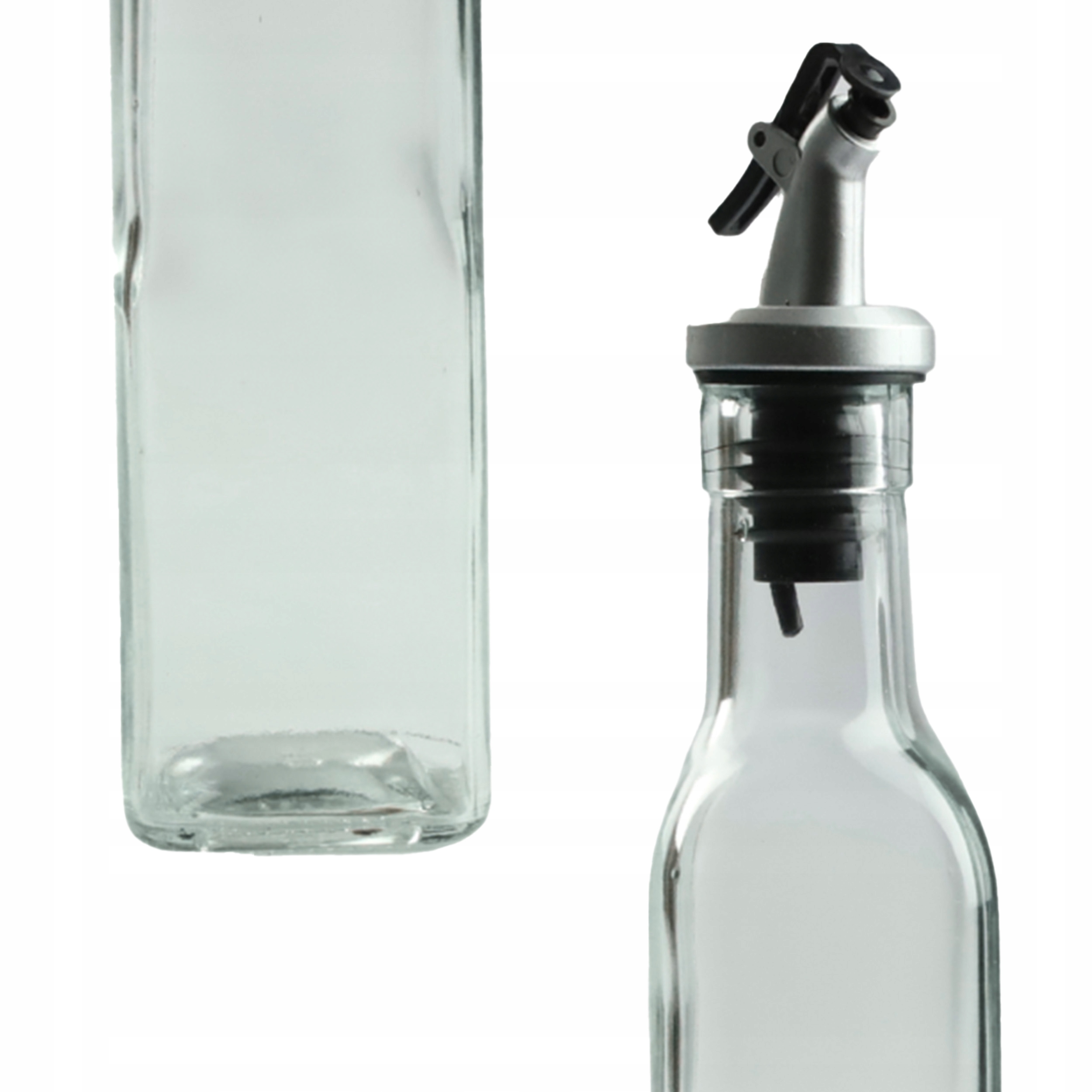 SZKLANA BUTELKA NA OLEJ OCET 250ML Z DOZOWNIKIEM DO KUCHNI