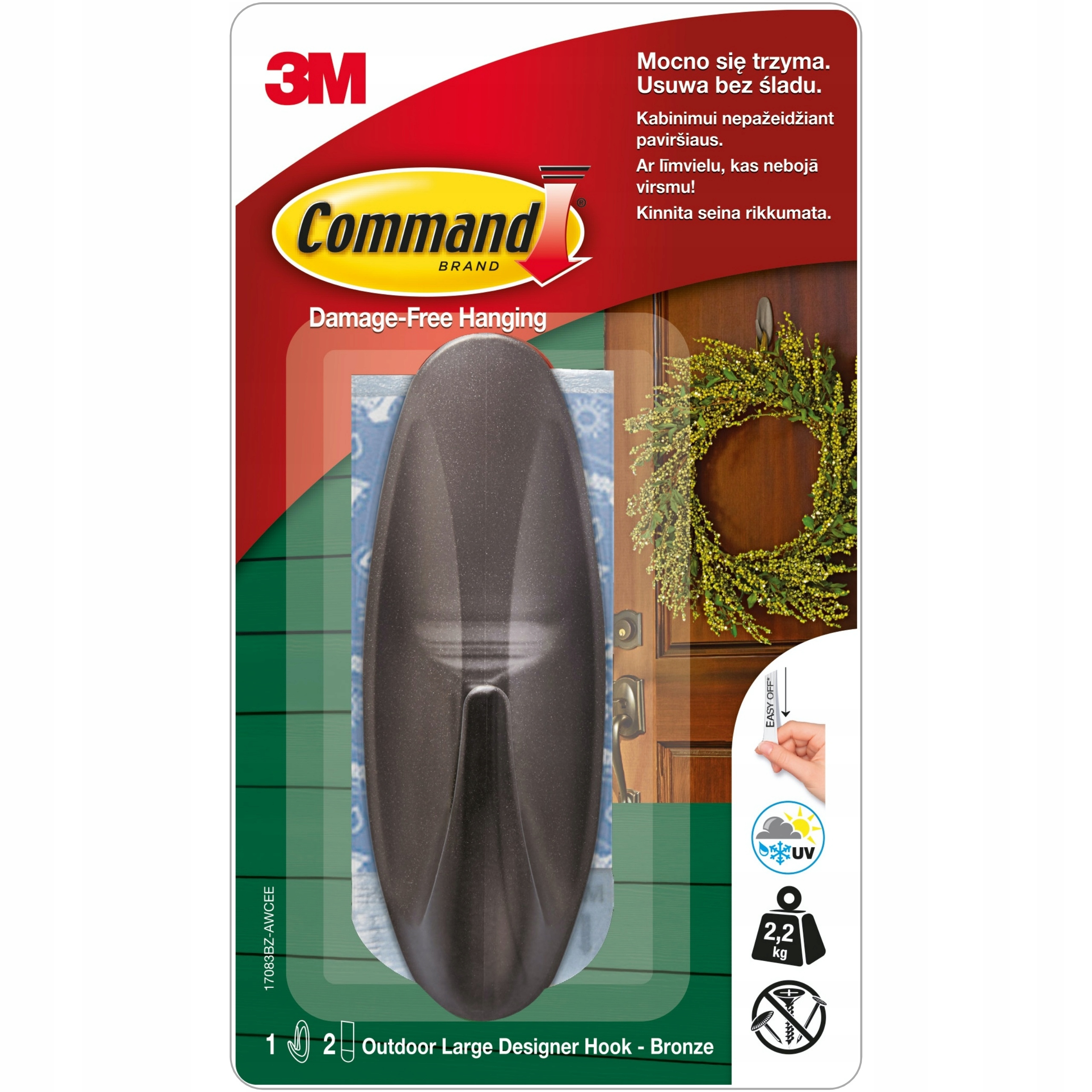 

Command 3M Outdoor Haczyk Duży 1SZT 2,2 Kg 17083