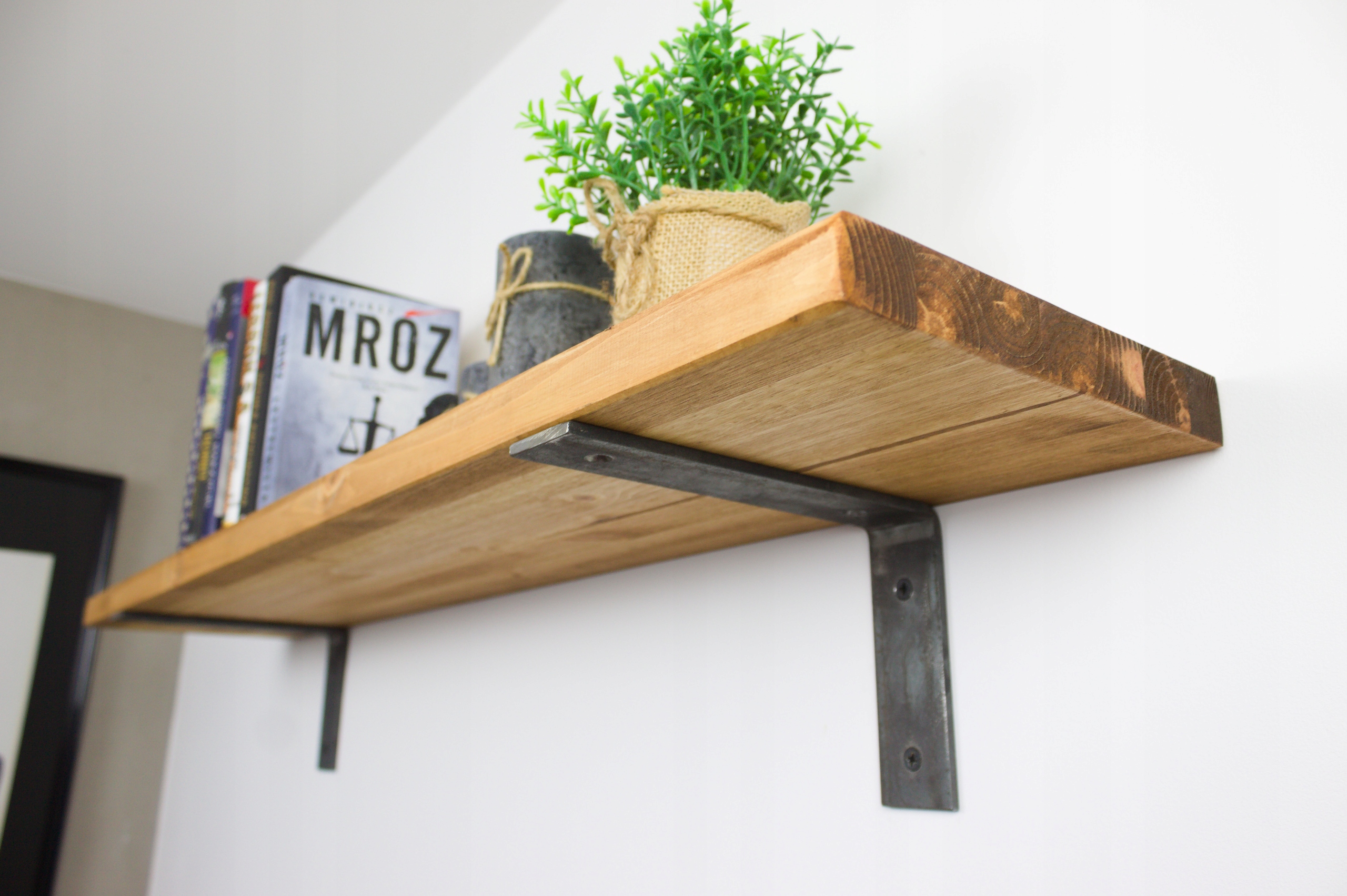 Závesná nástenná polica Loft do kuchyne, do obývačky 100 cm x 30 cm