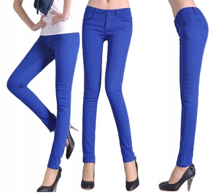 

Markowe Chabrowe Spodnie Legginsy Kieszenie Pl 34