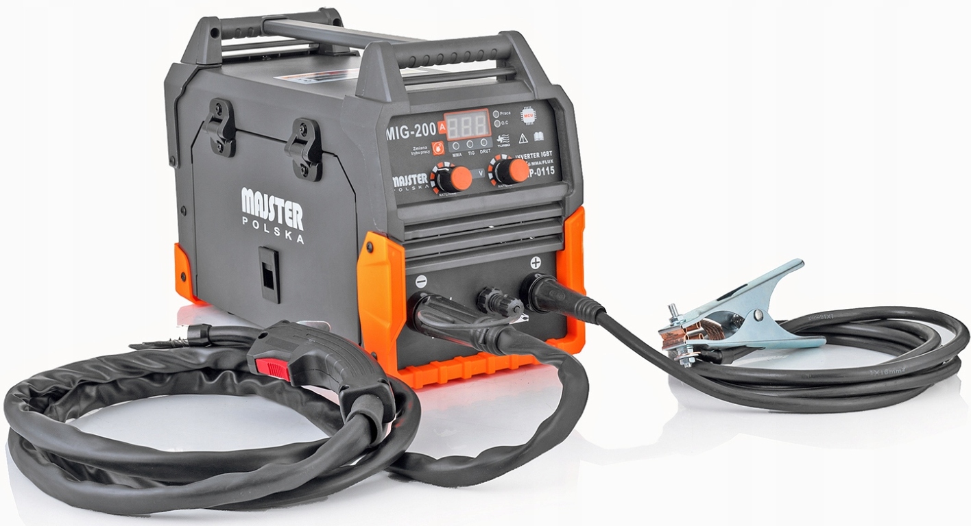 SPAWARKA INWERTOROWA MIGOMAT MIG MMA FLUX TIG 200A Średnica drutu (mm) 0,8-1,0