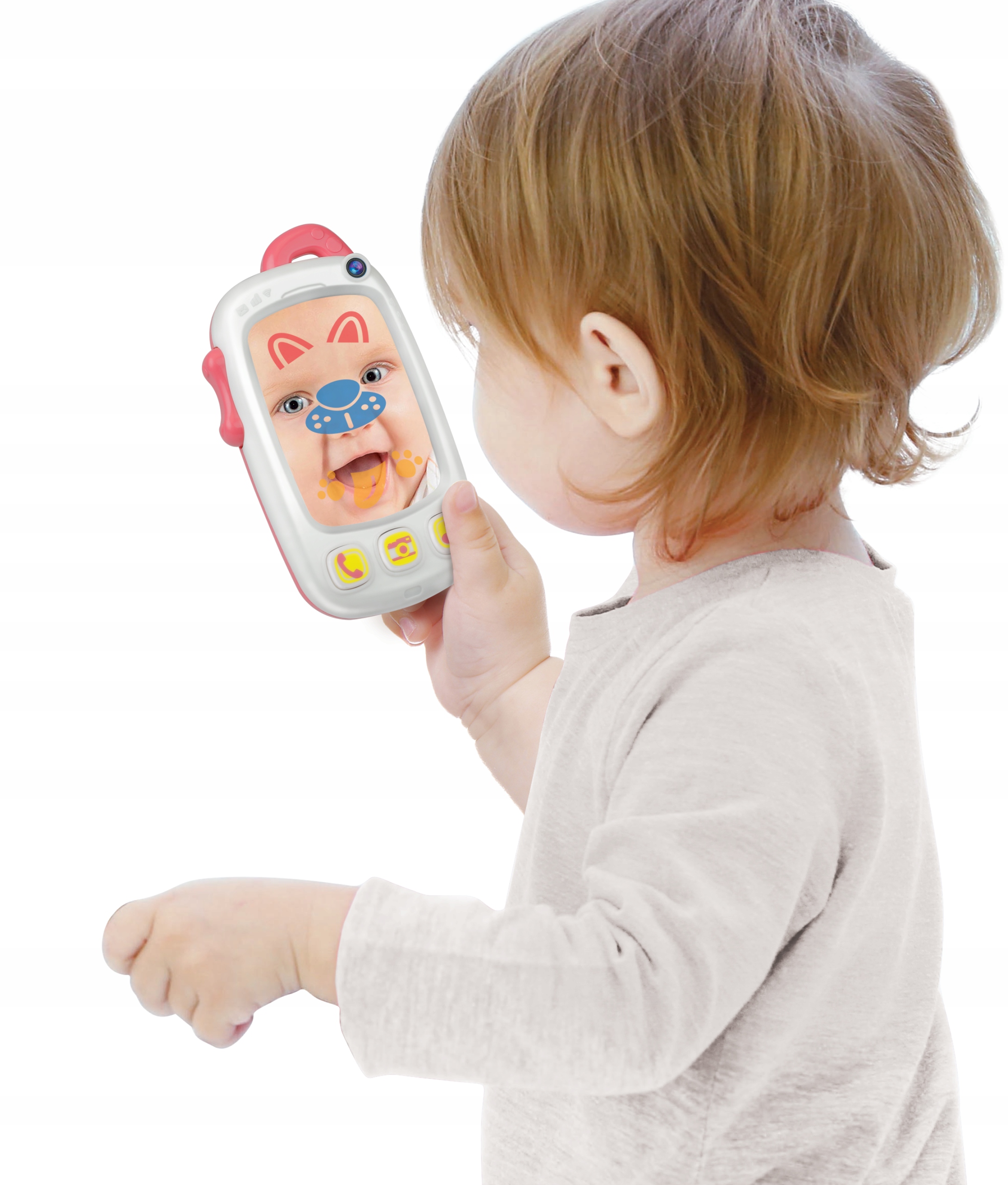 Mój pierwszy telefon do selfie 4w1 smartfon dla dziecka lusterko Marka Winfun