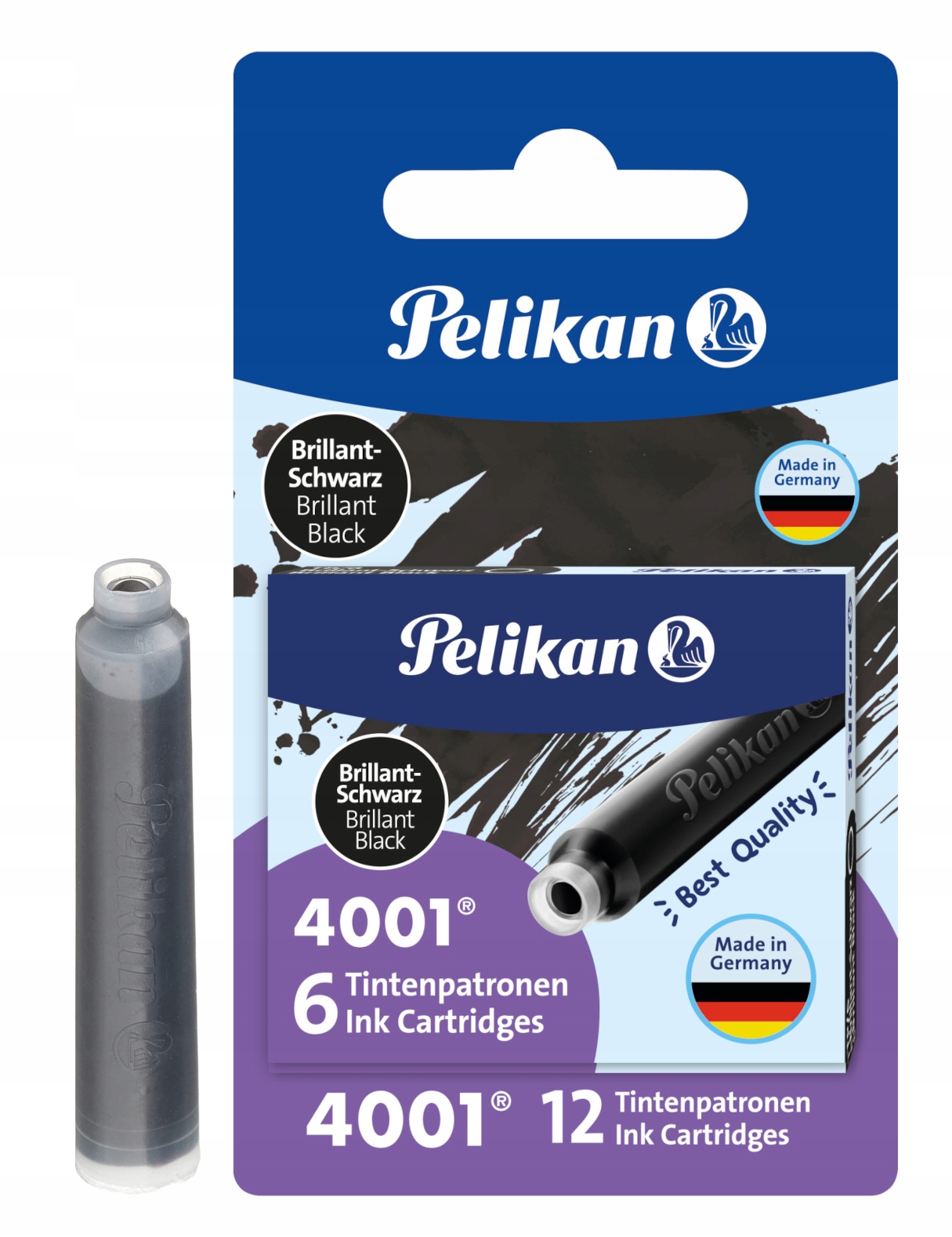 

Naboje Atramentowe Pelikan Krótkie Czarny 12 Sztuk