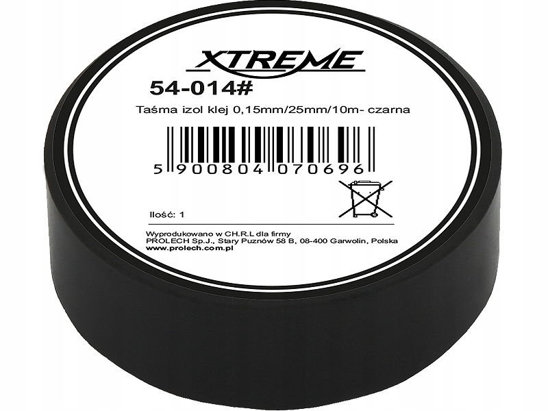 

Taśma izolacyjna Xtreme izolacja czarna 25mm 10m