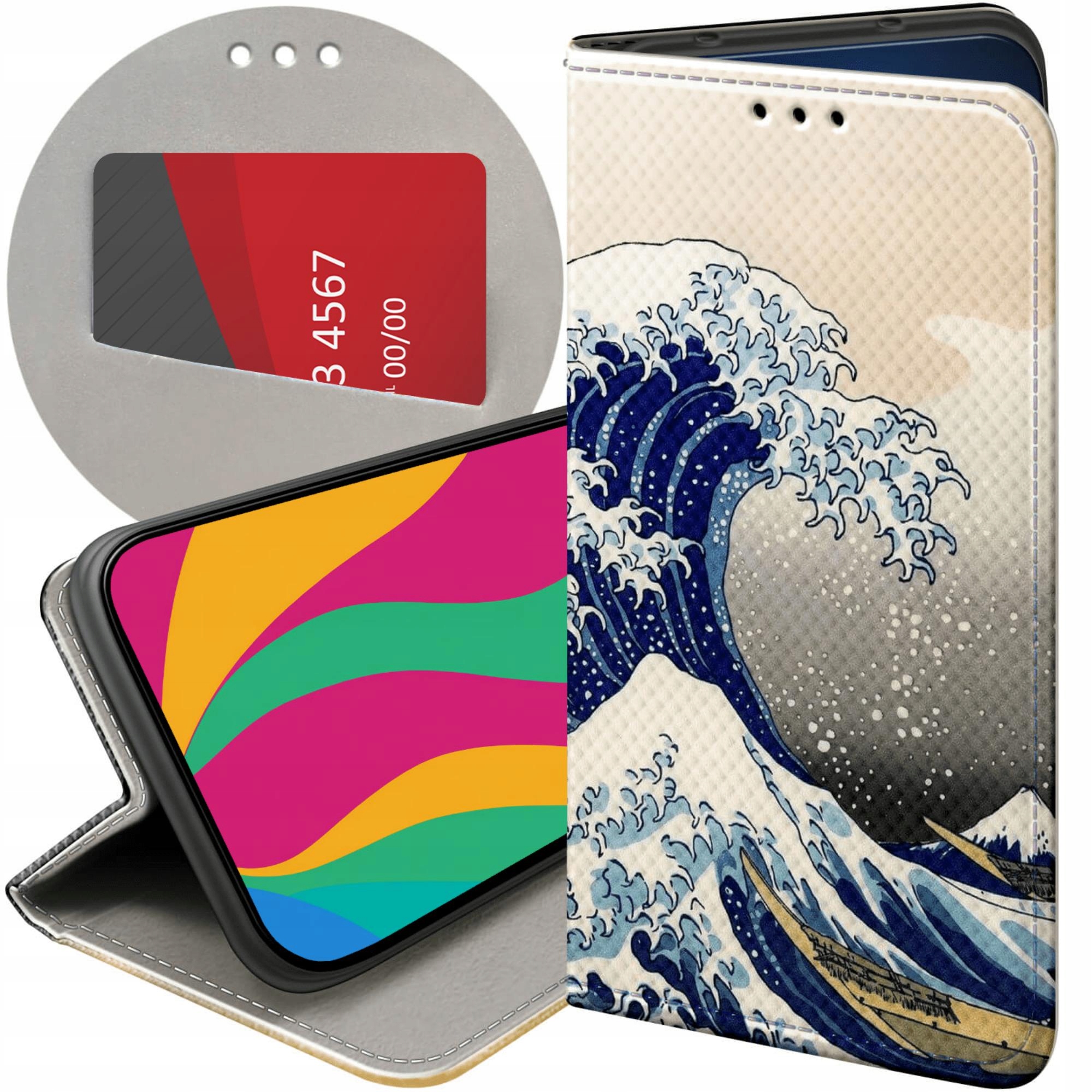 Etui Z Klapką Do Xiaomi Redmi Note 12 Pro Plus Japonia Kwiaty Tokio