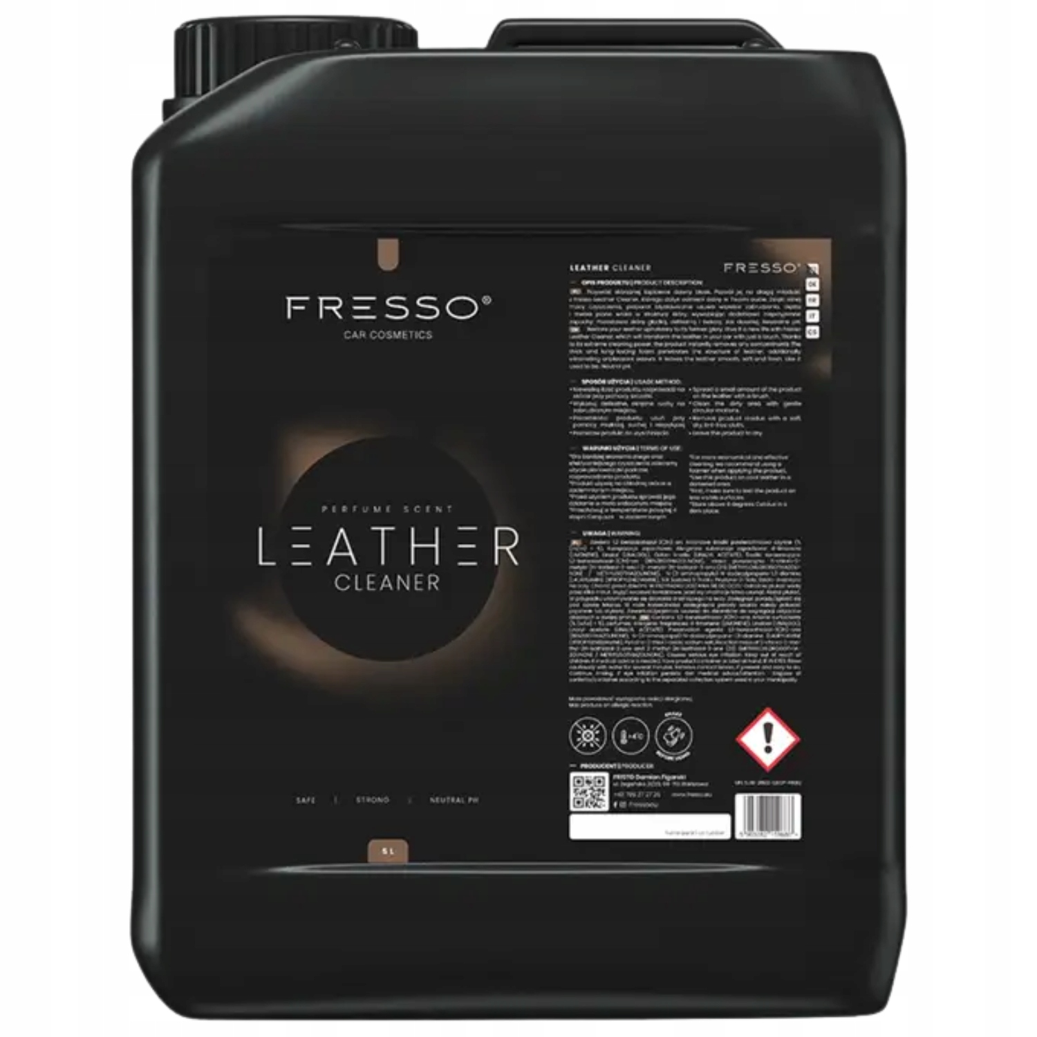 Fresso Leather Cleaner 5L Produkt do czyszczenia skóry, neutralne pH