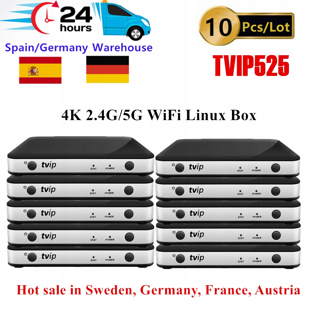 Hot sales 10pcs 4K UHD Linux System TV Box Amlogic S905W Marka inna