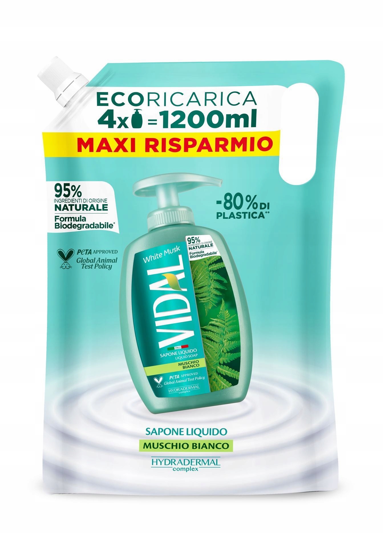 

Vidal Białe Piżmo mydło w płynie zapas 1200ml